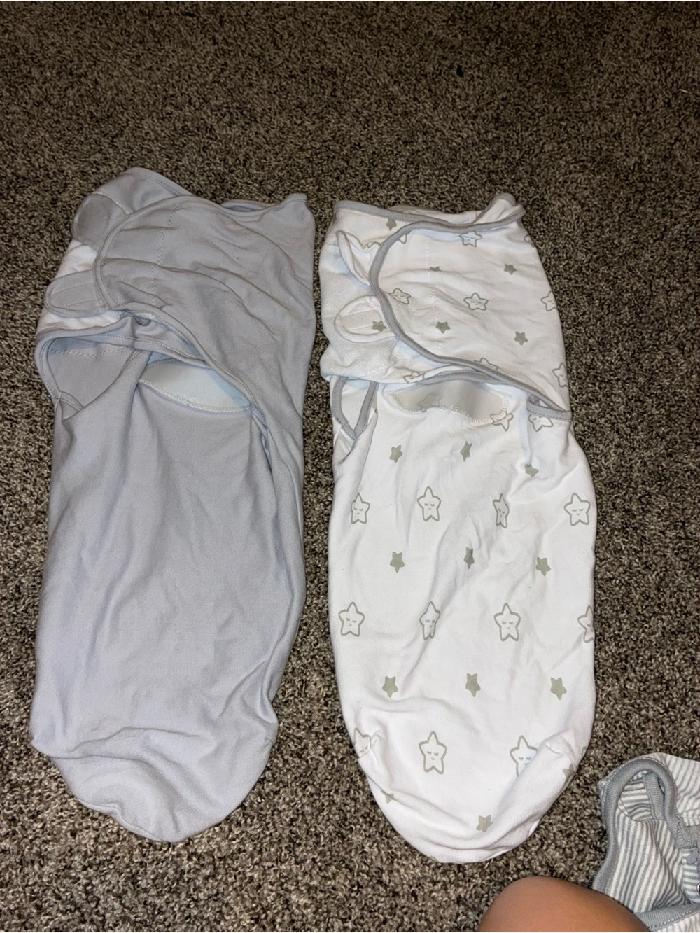 Baby Swaddle Sleep Sacks - & White Star Pattern